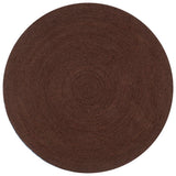 Vidaxl rug handmade around 120 cm jute brown