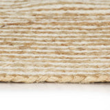 Vidaxl -mattan handgjorda med spiraldesign 120 cm jute vit