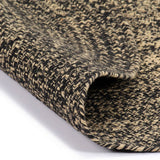 Vidaxl preproga ročno izdelana 120 cm jute črna in naravna