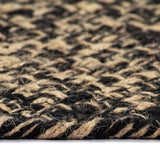 Vidaxl preproga ročno izdelana 120 cm jute črna in naravna