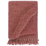 Vidaxl Plaid 220x250 cm Vino di cotone rosso
