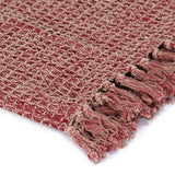 Vidaxl Plaid 220x250 cm Vino di cotone rosso