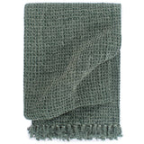 Vidaxl Plaid 125x150 cm di cotone verde scuro