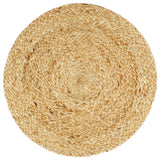 Vidaxl Placemats 4 sts rundt 38 cm jute selvfølgelig