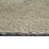 Vidaxl Placemats 6 Sts Round 38 cm Jute Plain Grey
