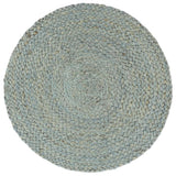 Vidaxl Placemats 4 pts em torno de 38 cm de juta oliva verde