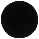 Vidaxl Placemats 6 sts Round 38 cm cotton plain black