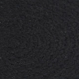 Vidaxl Placemats 6 sts Round 38 cm cotton plain black