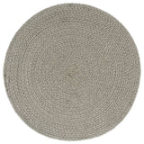 Vidaxl Pochemats 4 ms round 38 cm cotone grigio