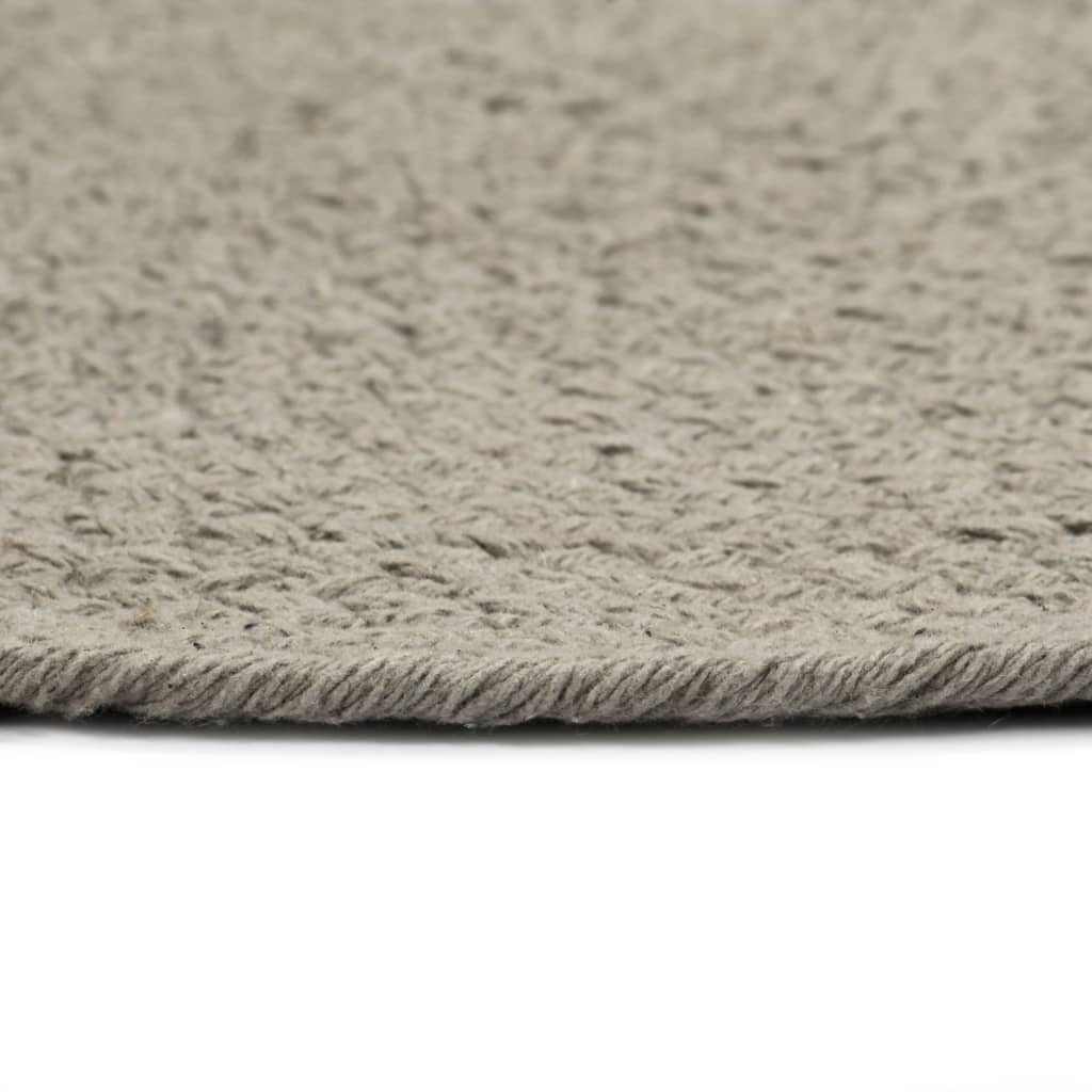 Vidaxl Pochemats 4 ms round 38 cm cotone grigio