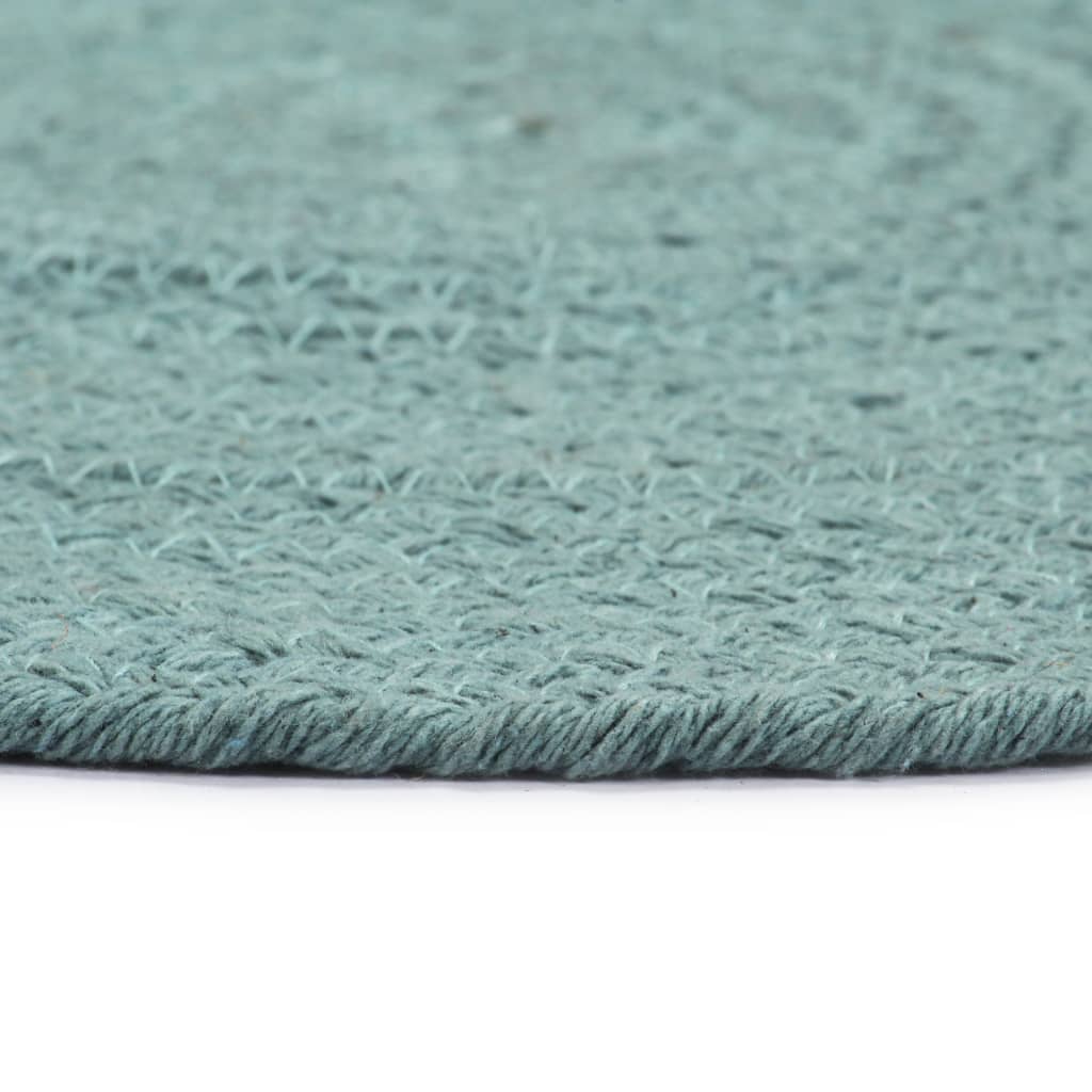 Vidaxl Placemats 6 sts Round 38 cm cotton plain green