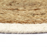Vidaxl Placemats 4 sts around 38 cm jute and cotton of course