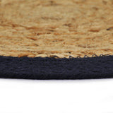 VIDAXL -Taschen 6 ST 38 cm Jute und Baumwolle und Marineblau
