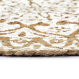 Vidaxl Placemats 4 Sts Round 38 cm Jute White