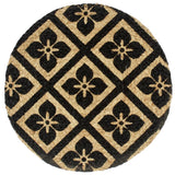 Vidaxl placemats 4 sts krog 38 cm jute črna