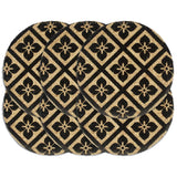 Vidaxl Placemats 6 sts Round 38 cm Jute Black
