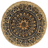Vidaxl -Placemats 4 Sts um 38 cm Jute dunkelblau