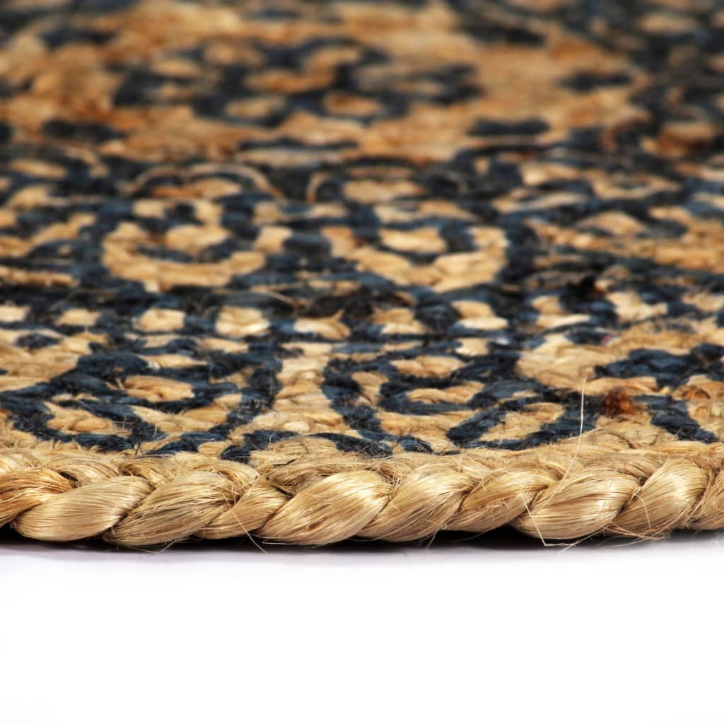 Vidaxl -Placemats 4 Sts um 38 cm Jute dunkelblau