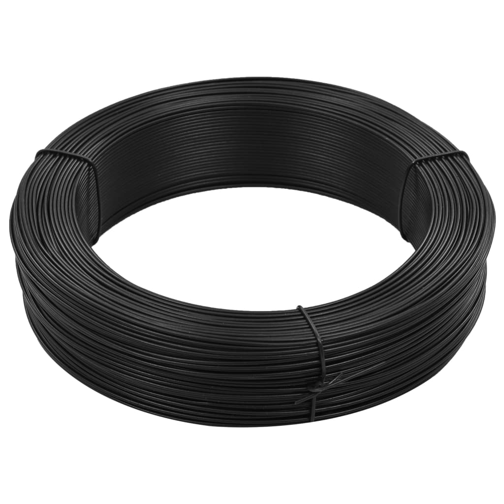 Vidaxl Hekbind Thread 250 m 2,3 3,8 mm Anthracite en acier