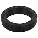 Vidaxl Hekbind Thread 250 m 2,3 3,8 mm Anthracite en acier