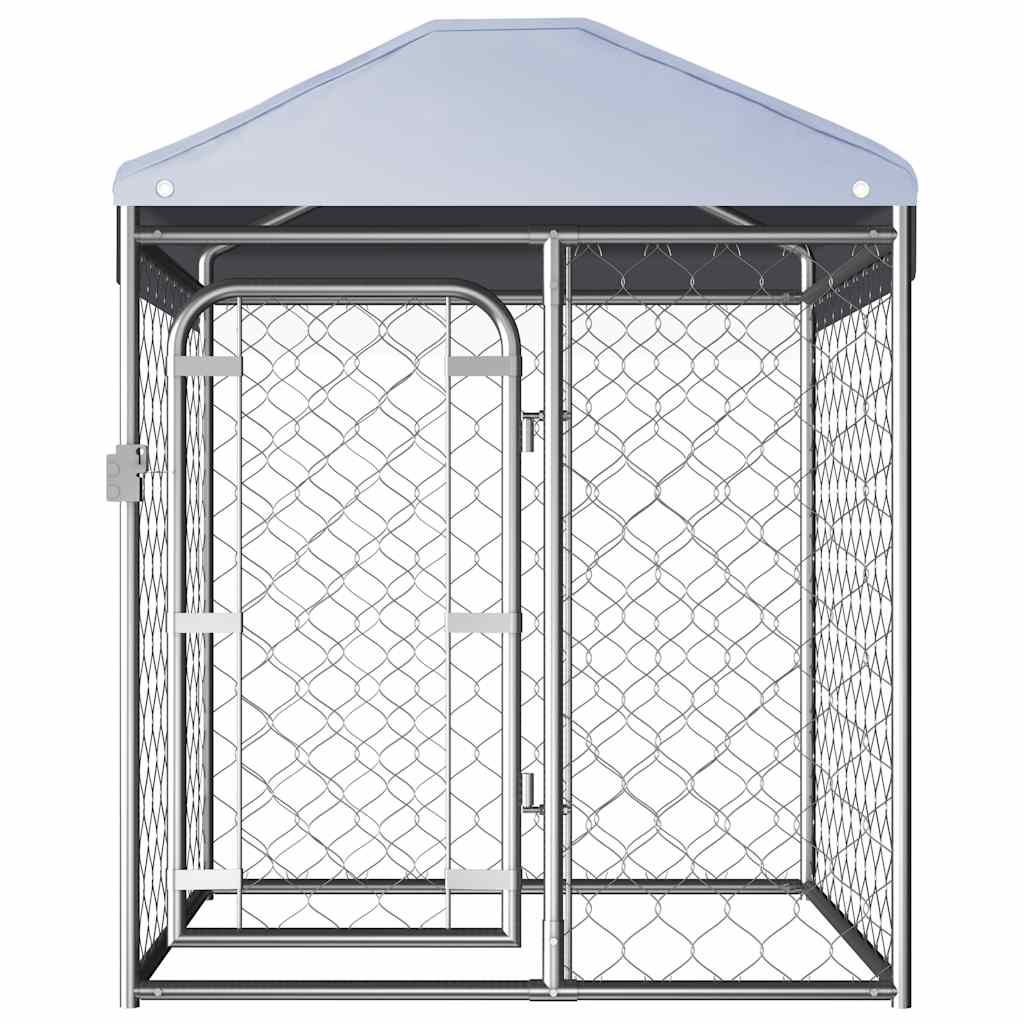Vidaxl Dog Kennel for Outside with Roof 100x100x125 cm