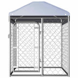 Vidaxl Dog Kennel for Outside with Roof 100x100x125 cm