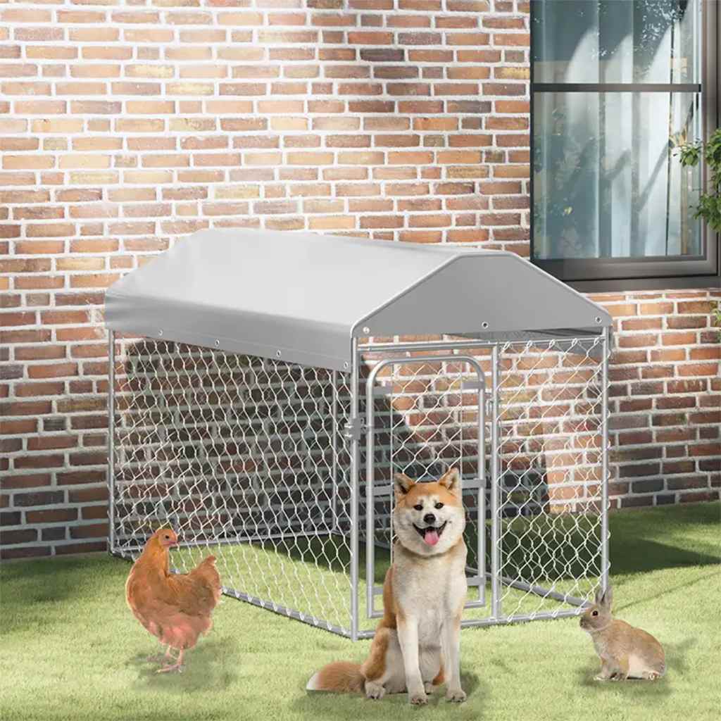 Vidaxl Dog Kennel for Outside with Roof 200x100x125 cm