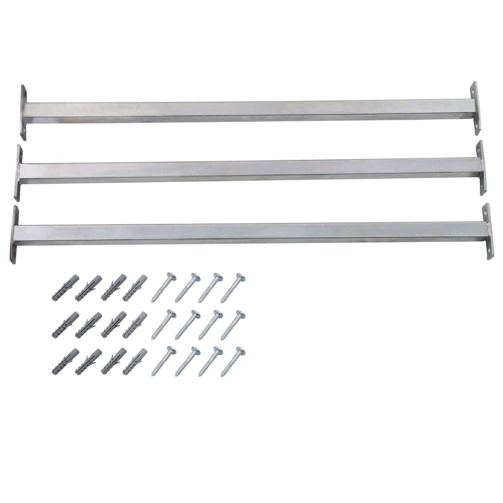Vidaxl BarrièResangen regolabile 3 pezzi 710-1200 mm