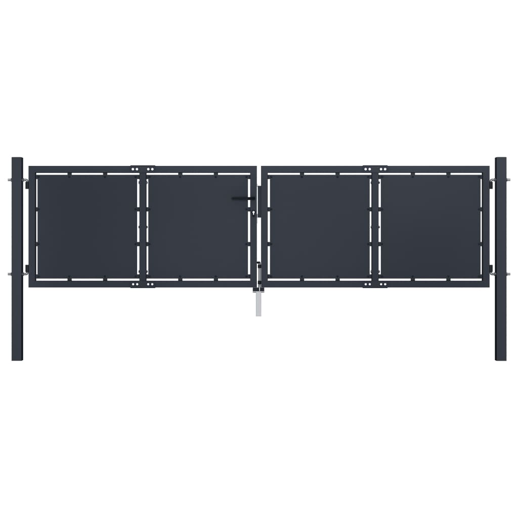 Port vidaxl 300x75 cm stalowy antracyt