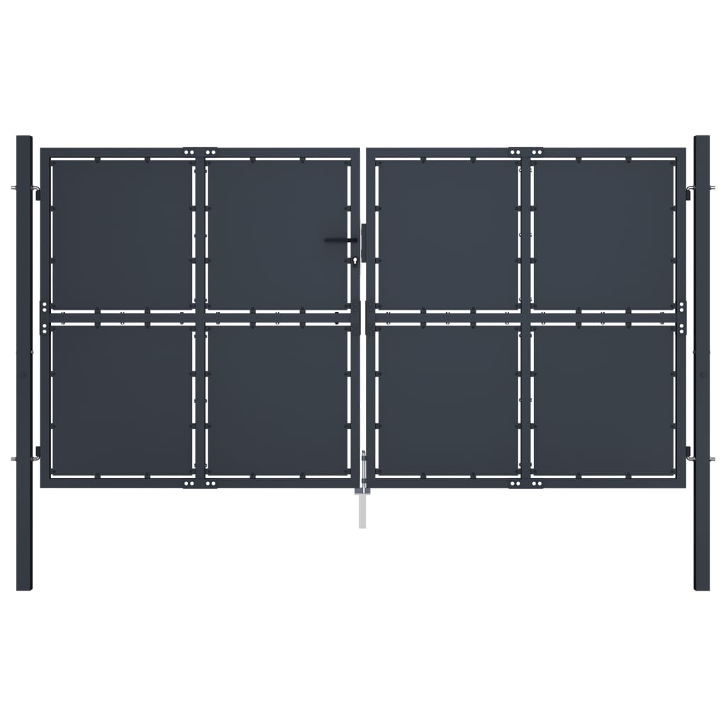Vidaxl port 300x175 cm Stahl anthracit