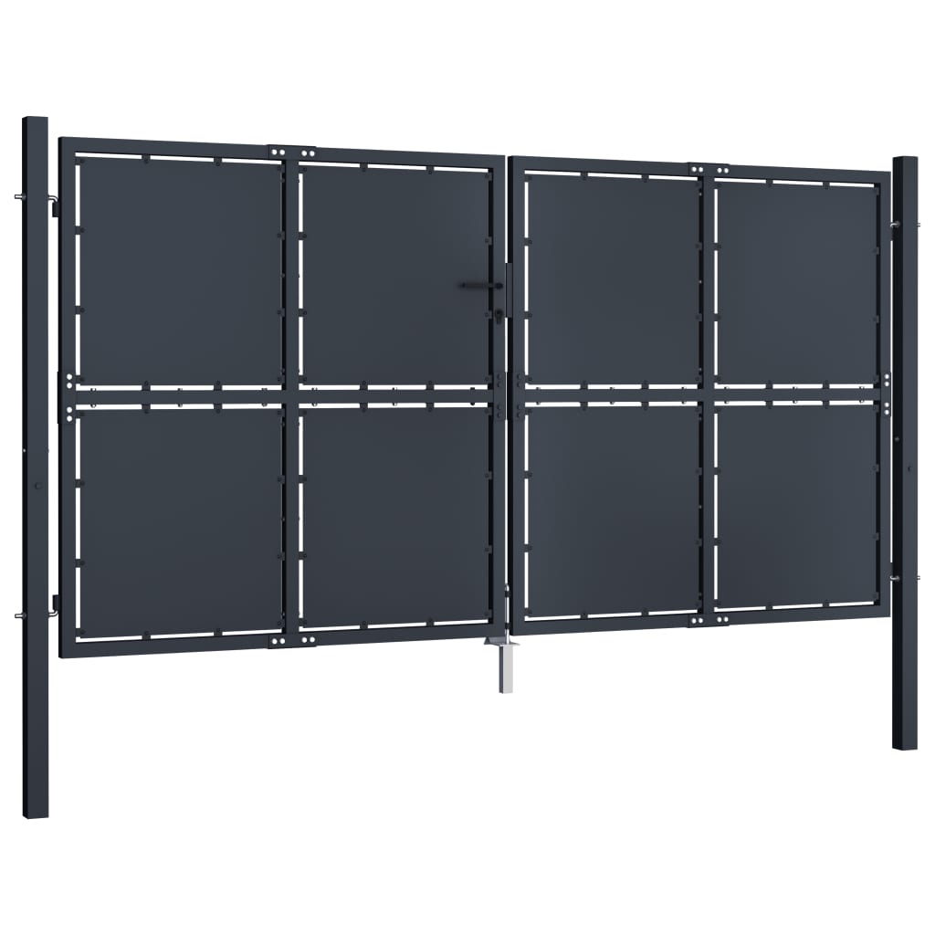 Vidaxl port 300x175 cm Stahl anthracit
