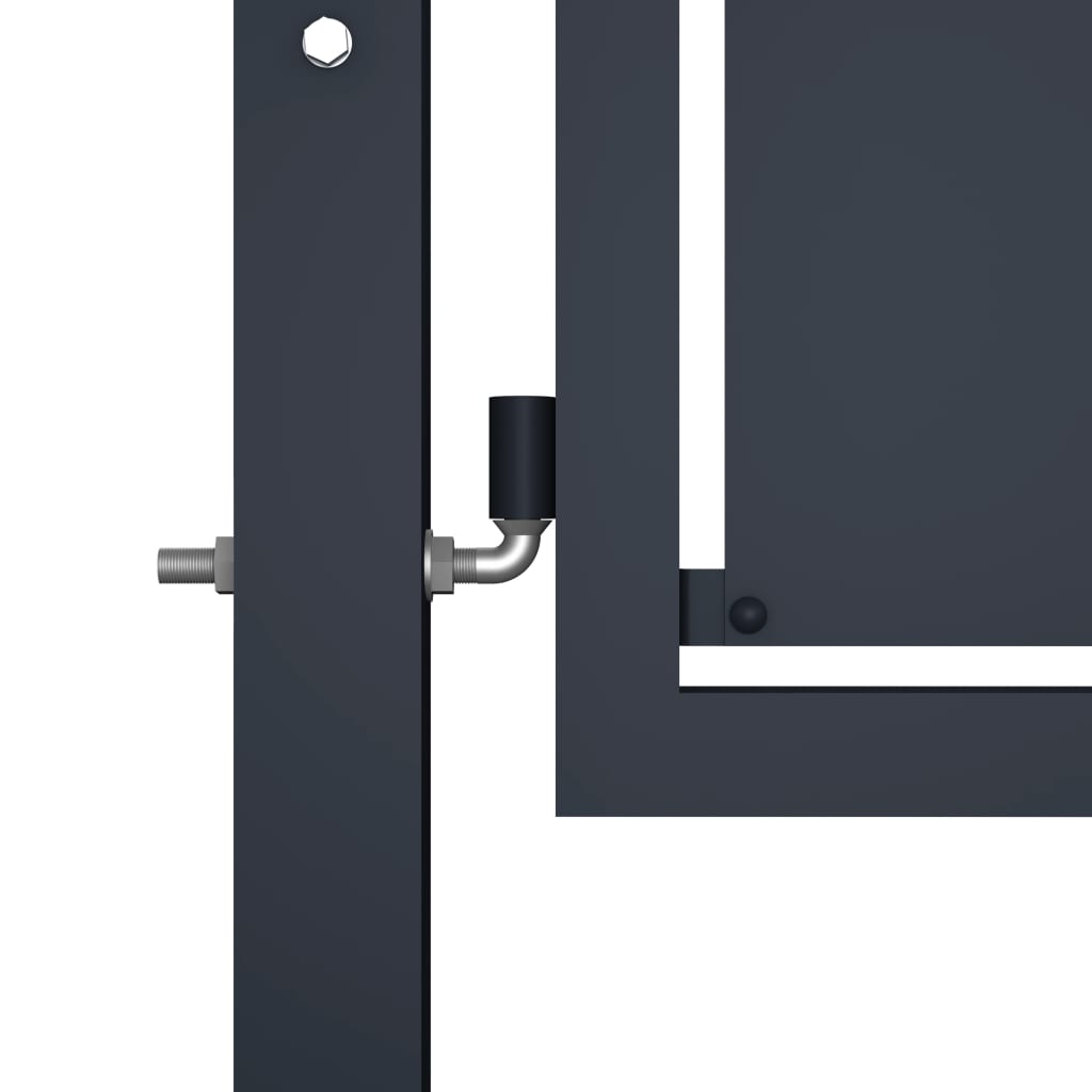 Vidaxl -Port 400x175 cm Stahl -Anthrazit