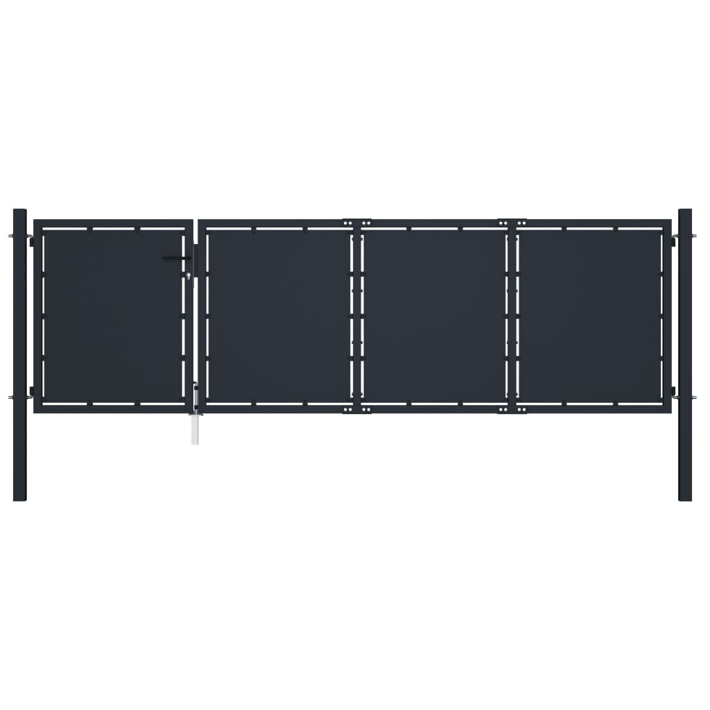 Vidaxl port 350x75 cm steel anthracite