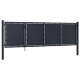Vidaxl port 350x75 cm steel anthracite