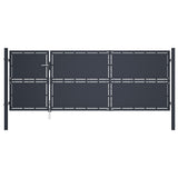 Vidaxl -Anschluss 350x125 cm Stahl -Anthrazit