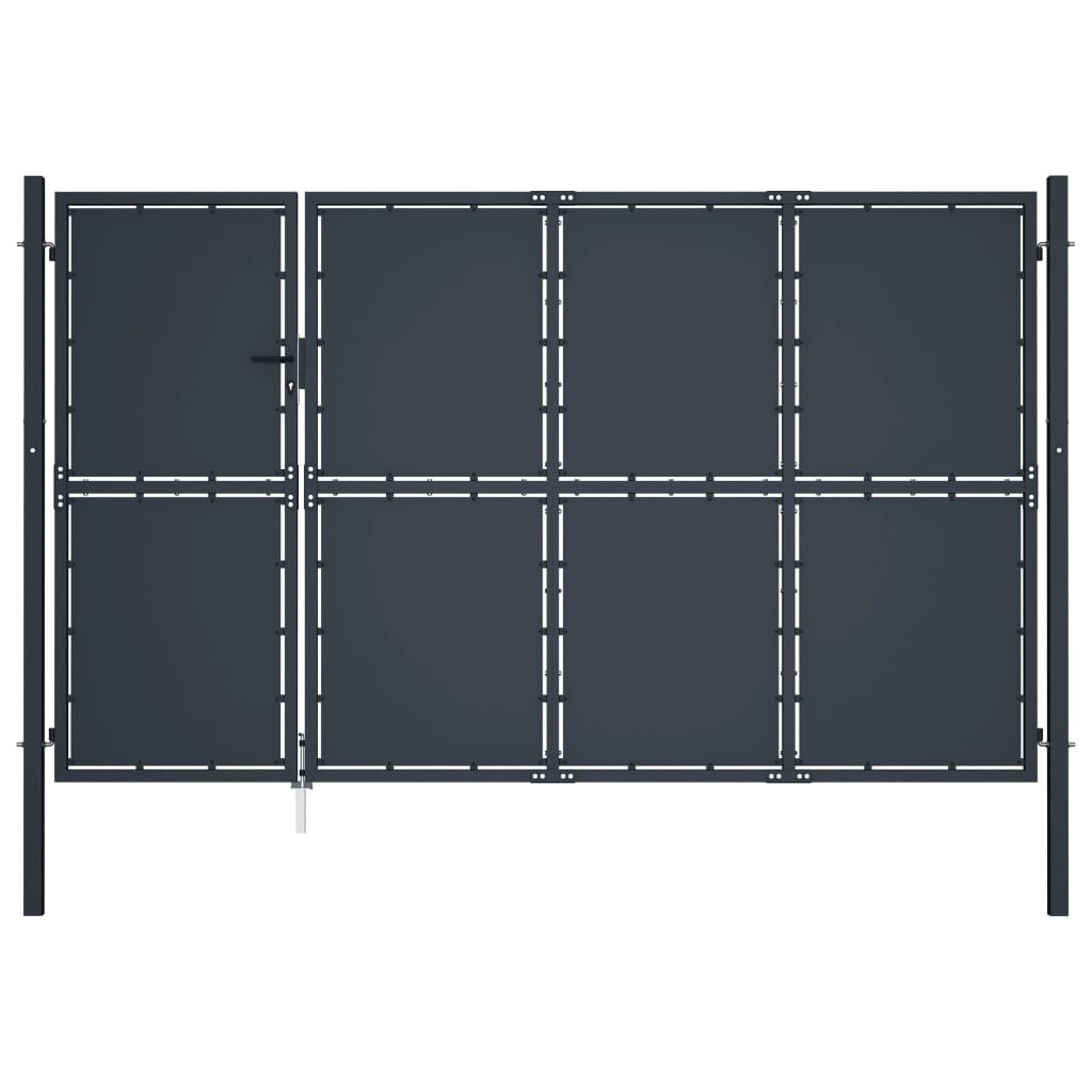 Vidaxl port 350x150 cm steel anthracite