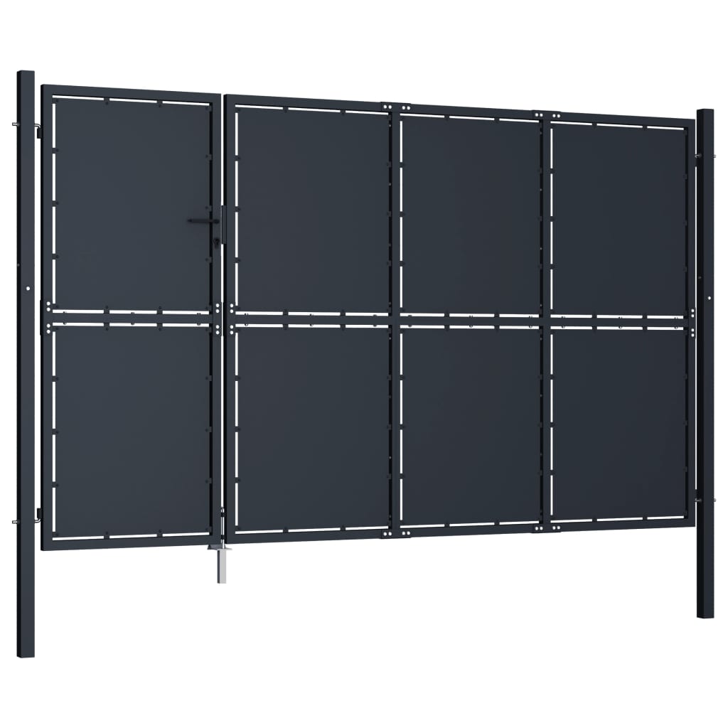 Vidaxl port 350x150 cm steel anthracite