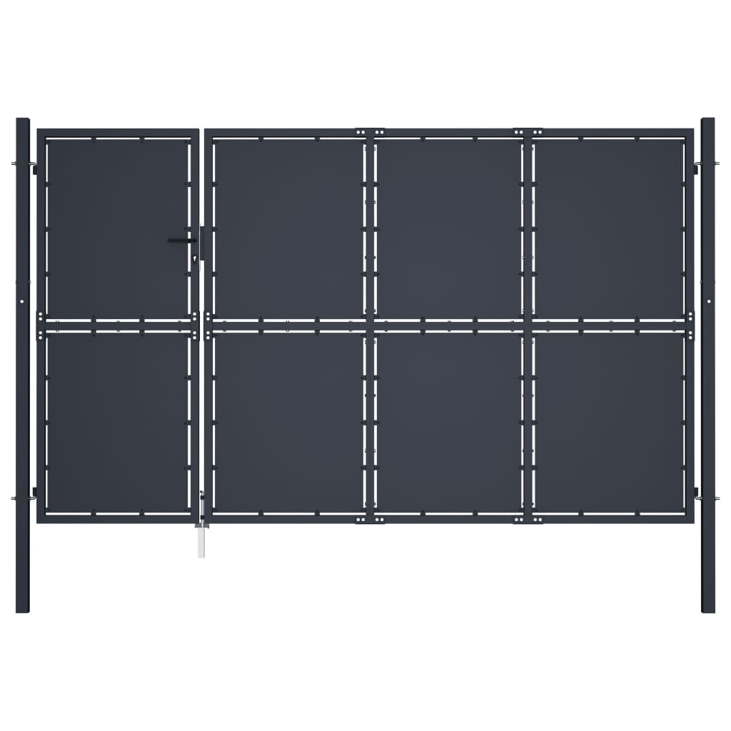 Vidaxl -Anschluss 350x200 cm Stahlanthrazit