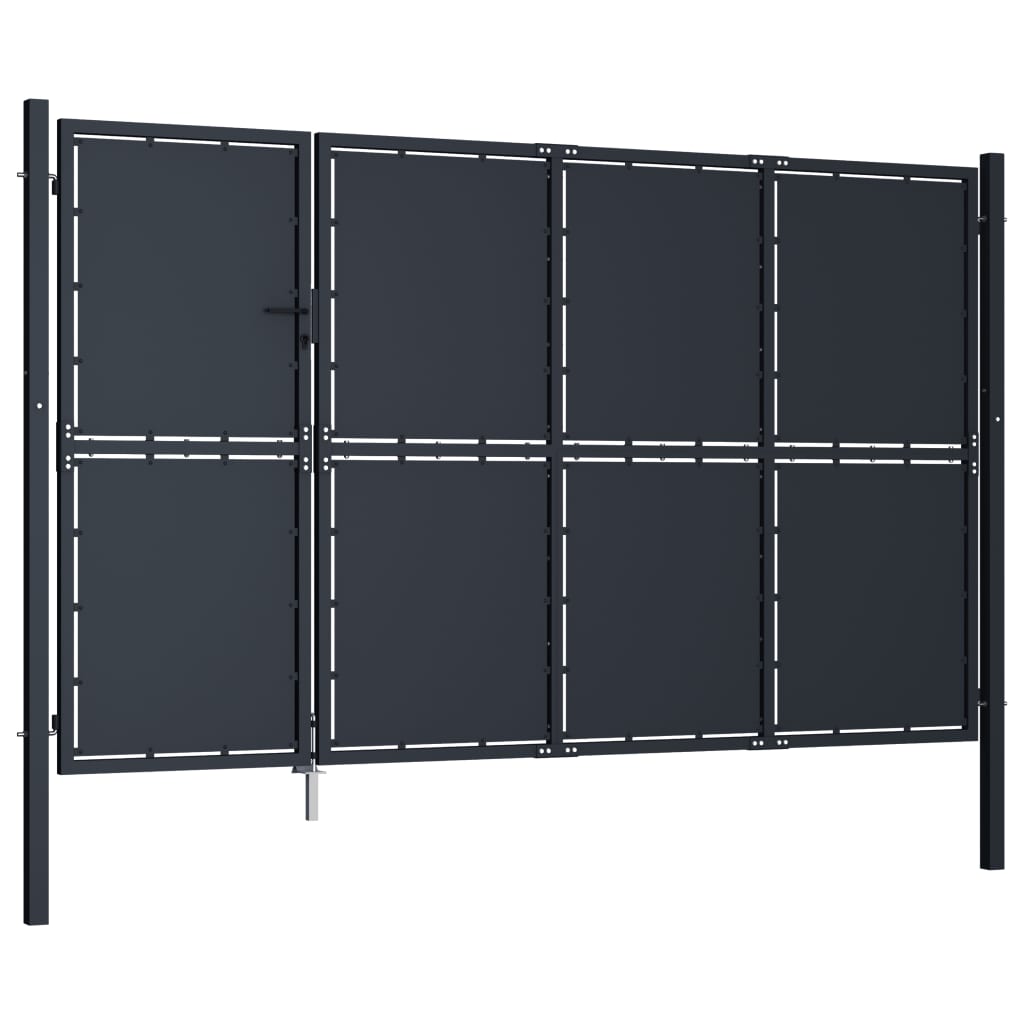 Vidaxl -Anschluss 350x200 cm Stahlanthrazit