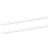 Vidaxl fali tüskék 2 db 1 m acél