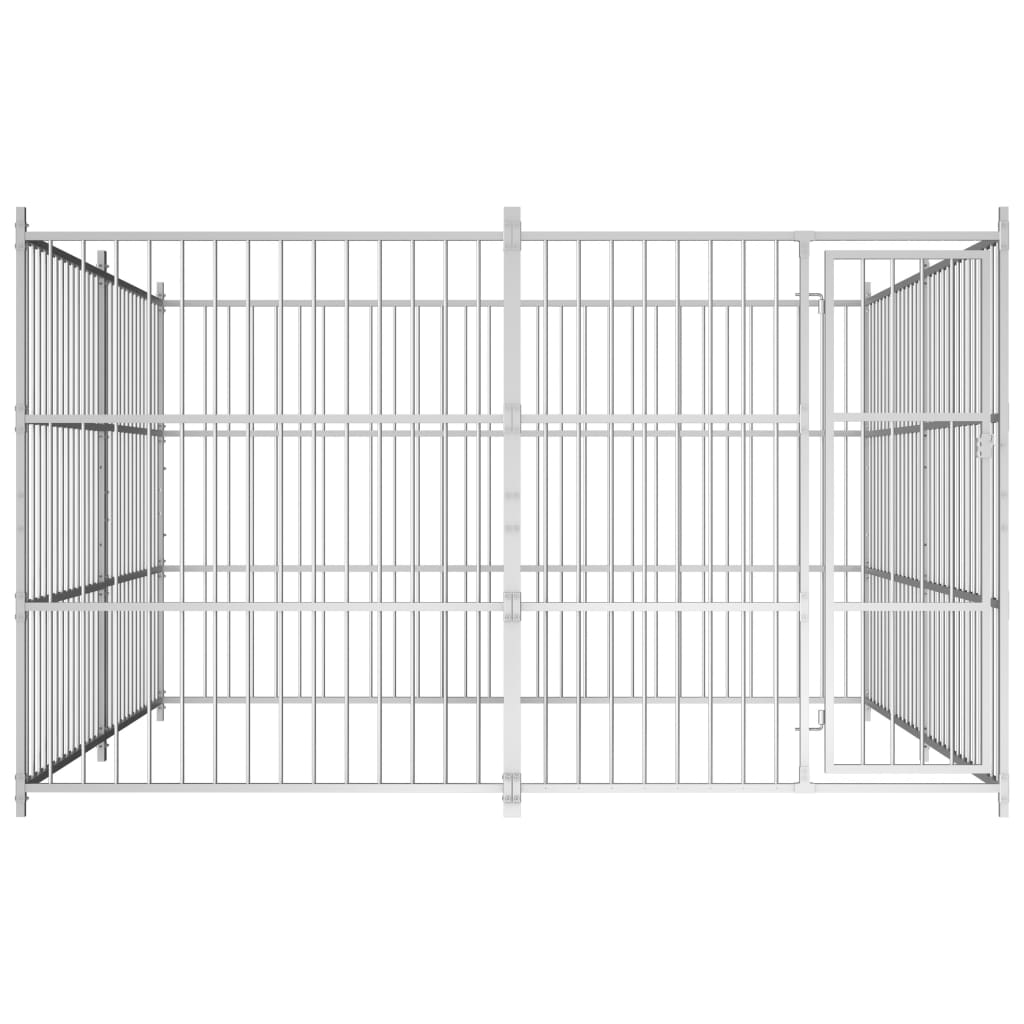 Vidaxl Hond Kennel fir ausserhalb 300x300x18 cm