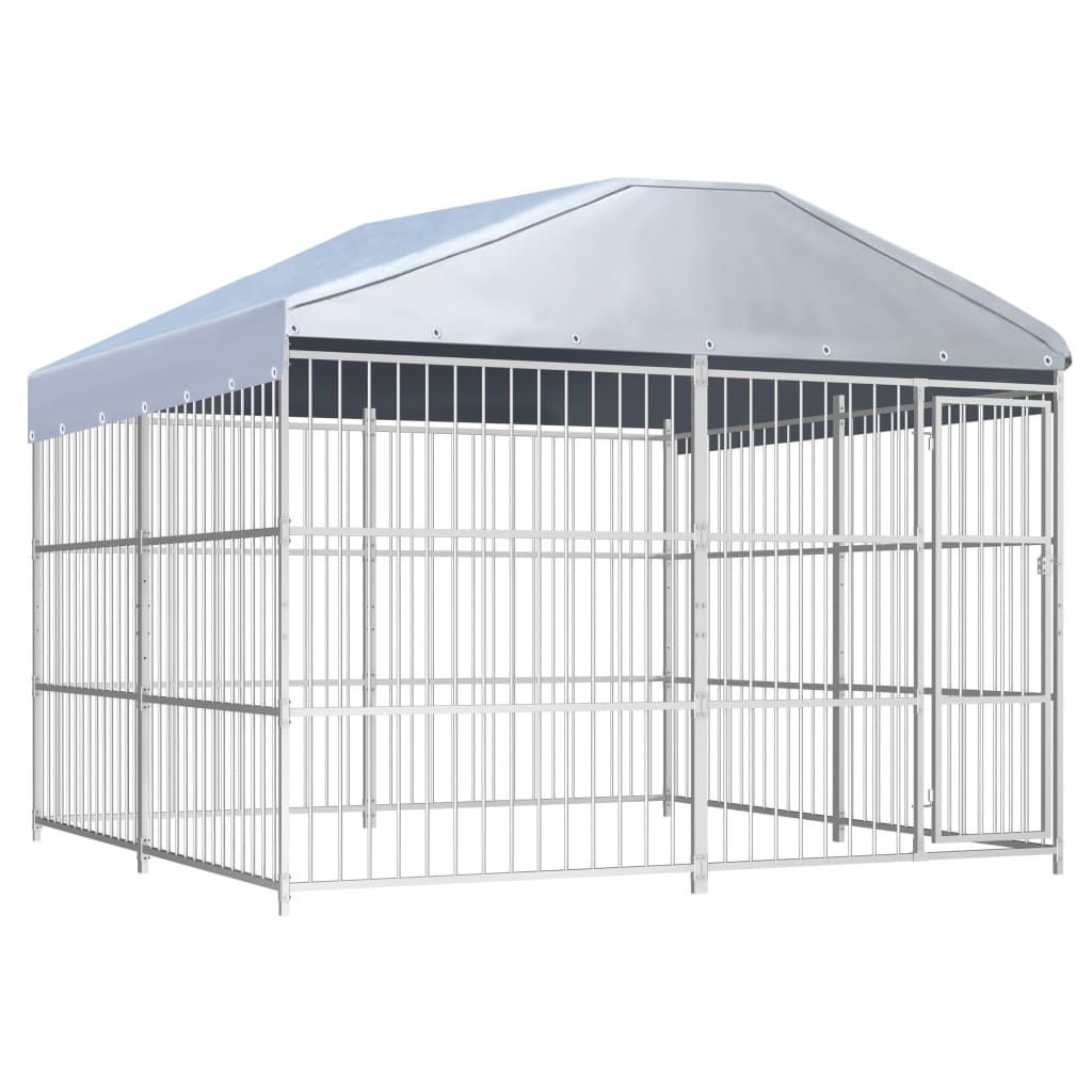 Vidaxl Hond Kennel fir dobausse mam Daach 300x300200 cm