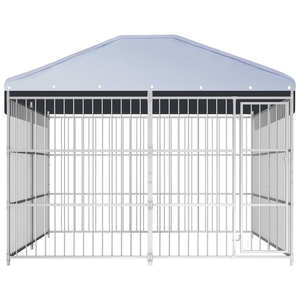 Vidaxl Hond Kennel fir dobausse mam Daach 300x300200 cm