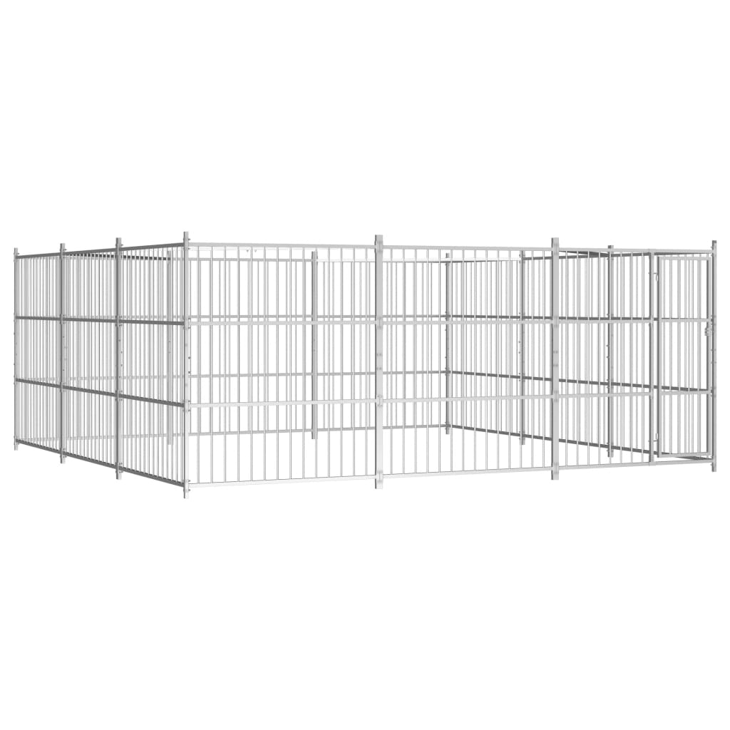 Vidaxl Hond Kennel fir ausserhalb 450x450x18 cm