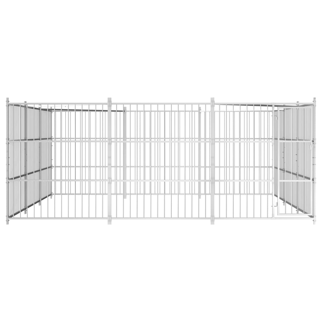 Vidaxl Hond Kennel fir ausserhalb 450x450x18 cm