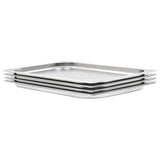 Vidaxl gastronormbakken 4 stk GN 1 1 20 mm rustfrit stål