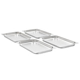 Vidaxx gastronormbeholdere 4 stk gn 1 1 40 mm rustfritt stål