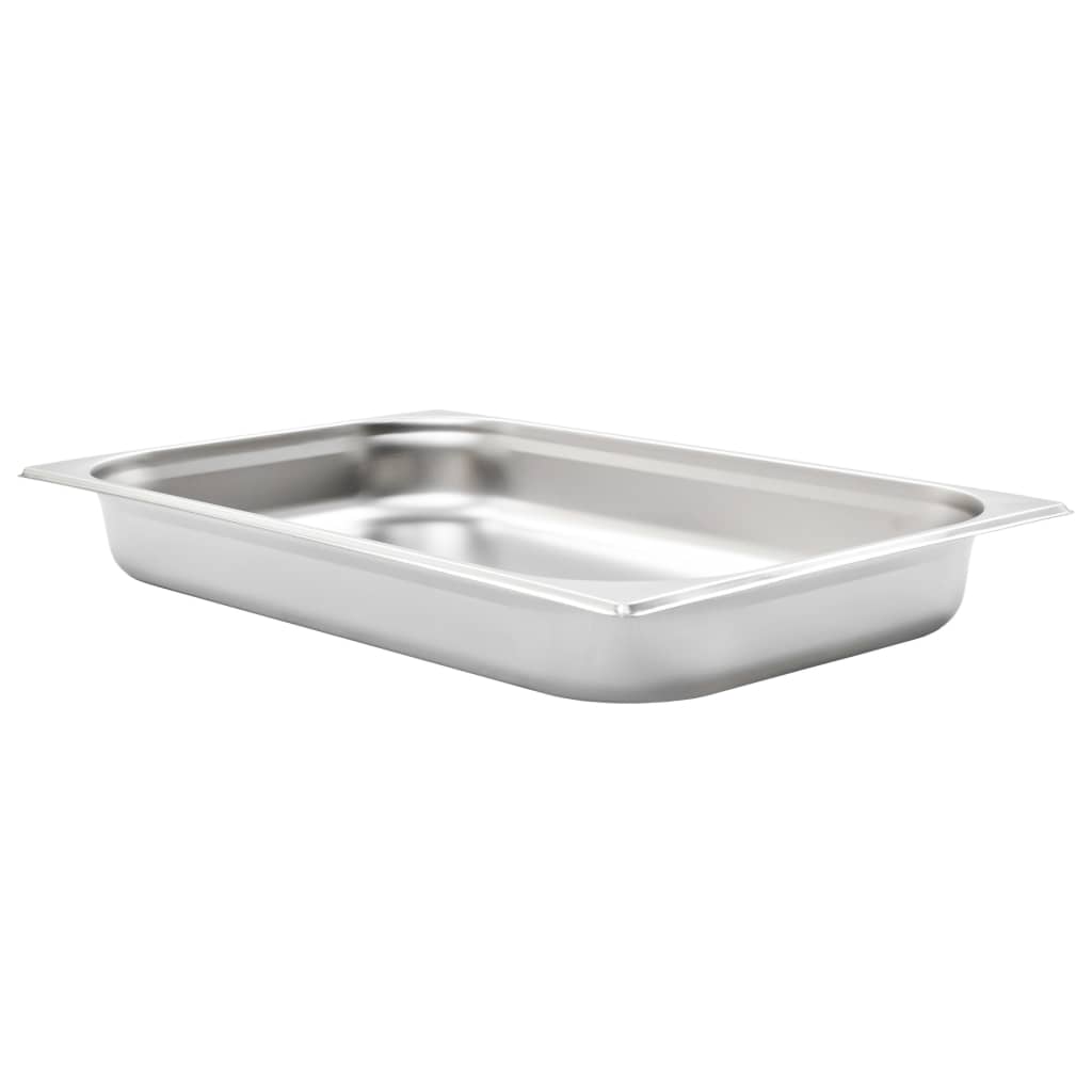 Vidaxl Gastronormbakken 4 pcs GN 1 1 65 mm Stainless steel