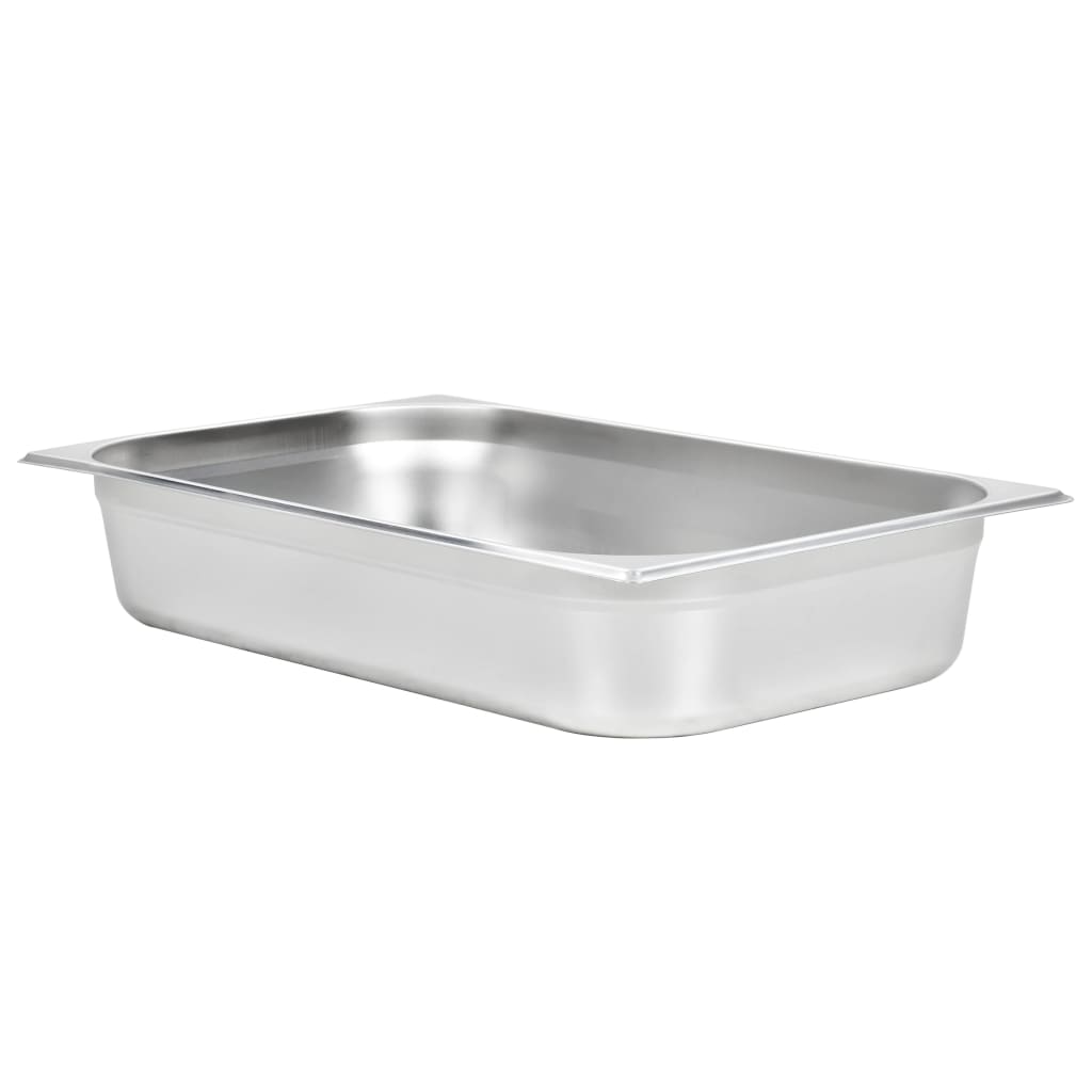 Vidaxl Gastronormbakken 4 ks GN 1 1 100 mm z nerezové oceli