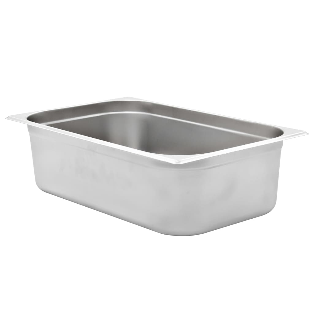 Vidaxl Gastronormbakken 2 stk GN 1 1 150 mm rustfritt stål